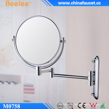 8′′ Brass Chrome Round Wall Mounted Cosmetic Mirror